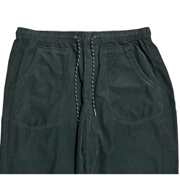 ANTHROPOLOGIE Pilcro Navy Blue The Cottage Corduroy Pants Pull-On High Rise L - Picture 4 of 8